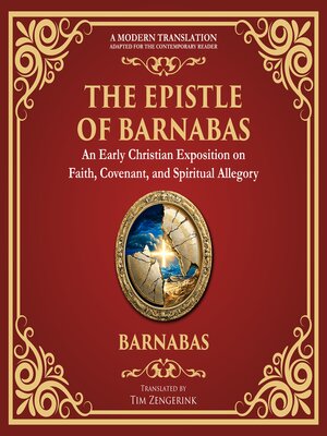cover image of The Epistle of Barnabas
